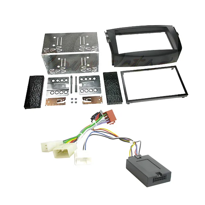 Toyota RAV4 2006-2011 Car Stereo Double Din Fitting Kit, Fascia & Steering Stalk Control