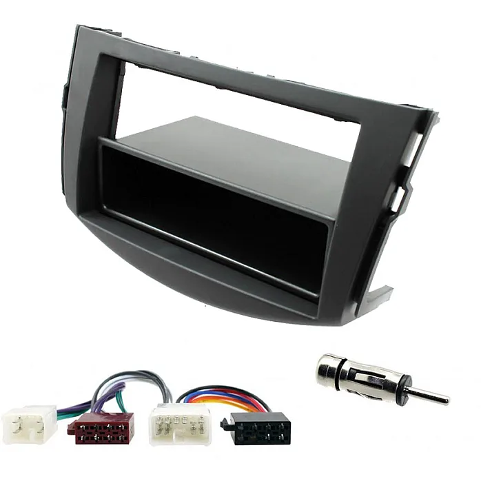 Toyota RAV4 2006 -2013 Car CD Stereo Black Fascia Surround Panel ISO Fitting Kit