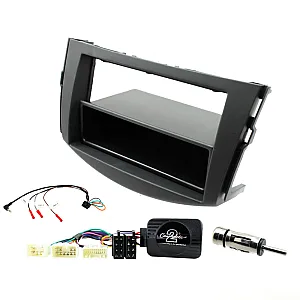 Toyota RAV4 2006 - 2013 Car Stereo Single Din Fascia & Steering Wheel Kit