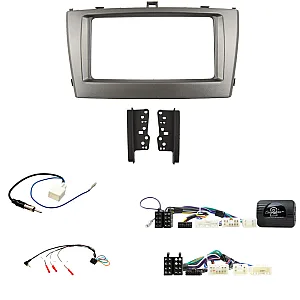 Toyota Avensis T270 2012 - 2015 Double Din Stereo Fascia / Steering / Antenna Fitting Kit