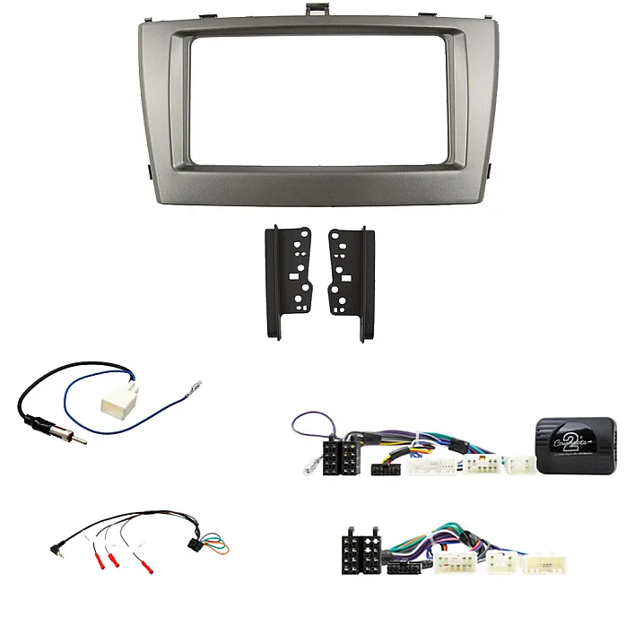 Toyota Avensis T270 2012 - 2015 Double Din Stereo Fascia / Steering / Antenna Fitting Kit