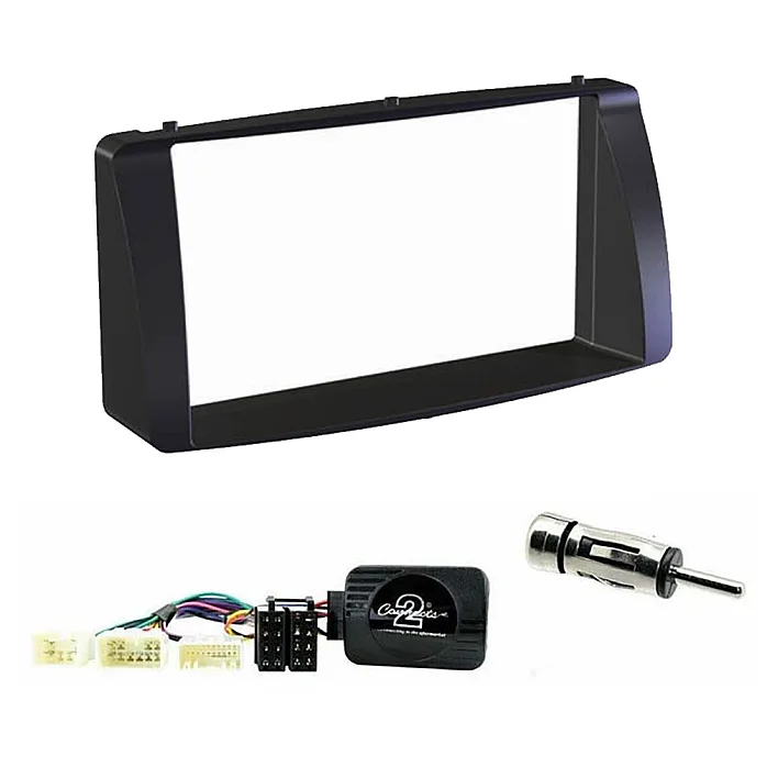 Toyota Corolla 2003-2008 Double Din Car Stereo Fitting Kit, Fascia & Steering Wheel Stalk Adaptor
