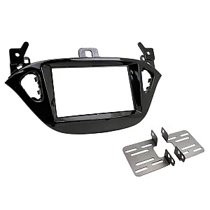 Connects2 CT23VX48 - Vauxhall Adam, Corsa Double Din Stereo Fascia Panel Adaptor - Piano Black