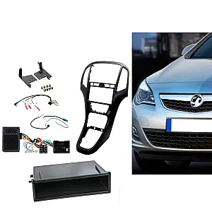 Vauxhall Astra 2010 - 2015 Single Din Stereo Fascia Fitting Kit Pearl Black