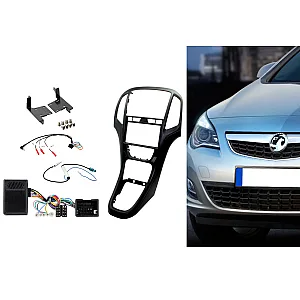 Connects2 CTKVX04 - Vauxhall Astra 2010 - 2015 Double Din Stereo Fitting Kit Pearl Black