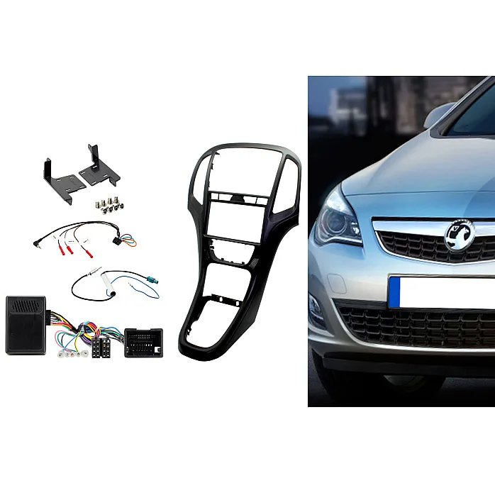 Connects2 CTKVX04 - Vauxhall Astra 2010 - 2015 Double Din Stereo Fitting Kit Pearl Black