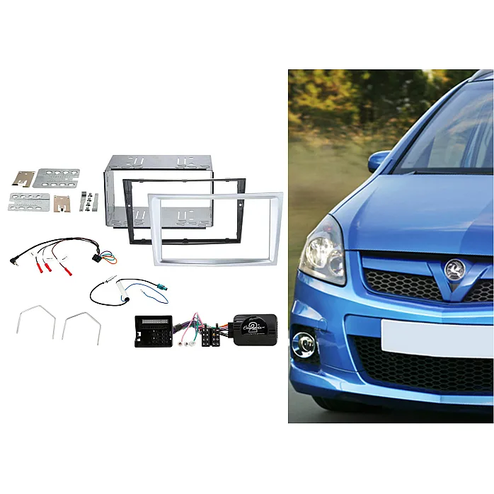 CTKVX10 Vauxhall Astra, Antara, Zafira ( Matt Chrome ) Double Din Car Stereo Fitting Kit
