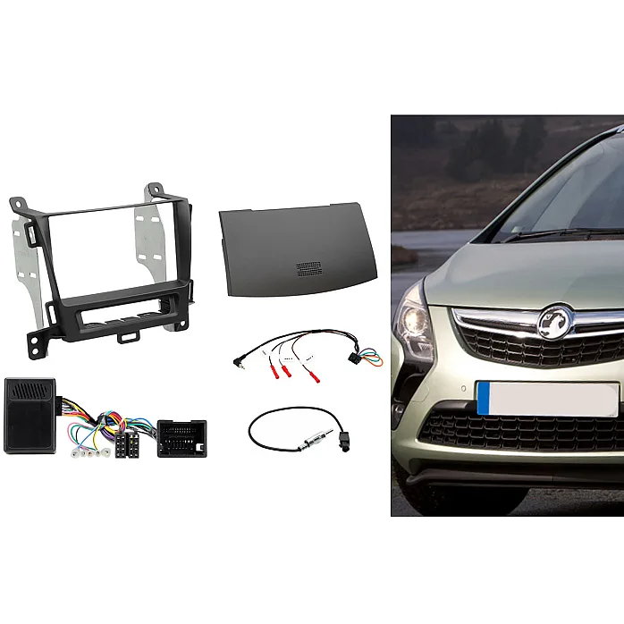 CTKVX20 Vauxhall Zafira Tourer 2012-2016 (Black) Double Din Car Stereo Fitting Kit