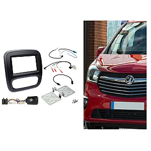 Vauxhall Vivaro (2014-2018) Double Din Car Stereo Fascia Facia Fitting Kit