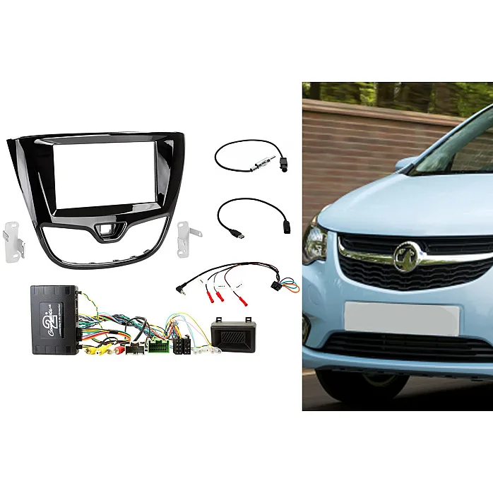CTKVX39 Vauxhall Viva 2015-2019 Double Din Car Stereo Fascia Fitting Kit