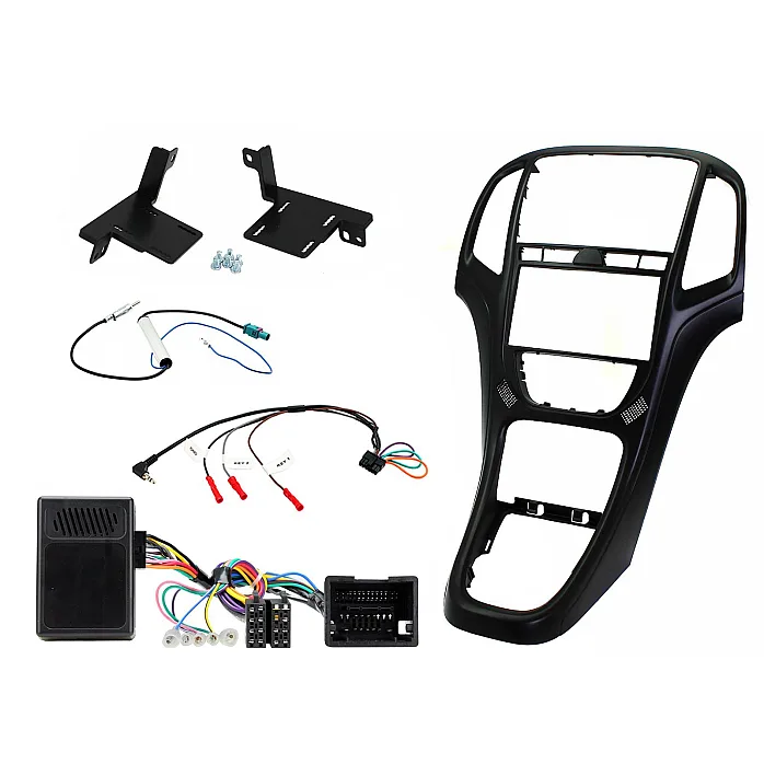 CTKVX42 Vauxhall Astra 2010 - 2016 Matt Black Double Din Car Stereo Fascia Fitting Kit
