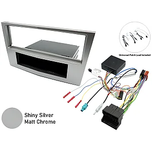 Holden Astra, Captiva Car Stereo Fitting Kit with SWC (Shiny Silver/ Matt Chrome)
