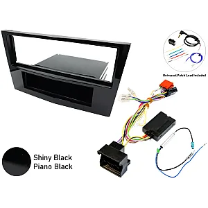 Vauxhall Corsa D 2006-2014 Car Stereo Fitting Kit with SWC (Gloss Black/ Piano Black)