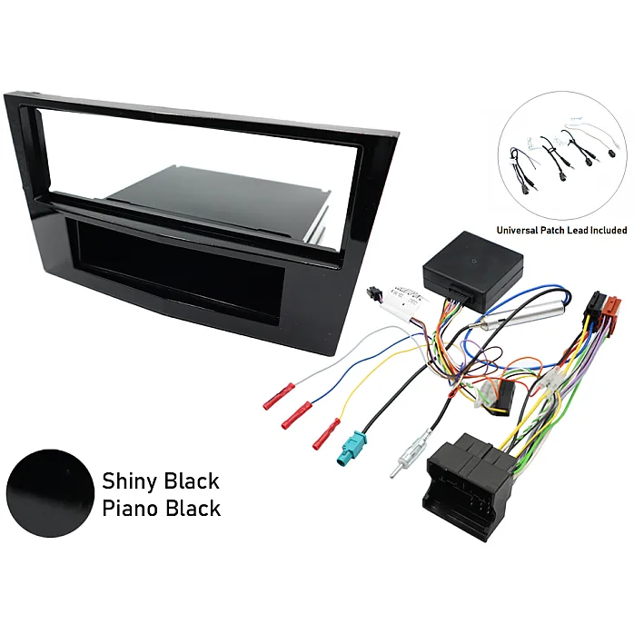 InCarTec FK-2305 Vauxhall Single DIN Stereo Upgrade Fitting Kit (GLOSS BLACK/ PIANO BLACK)