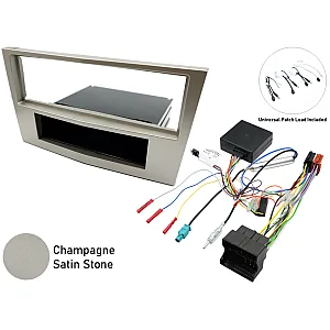 Holden Astra, Captiva Single DIN Car Stereo Upgrade Fitting Kit (Champagne Beige/ Satin)