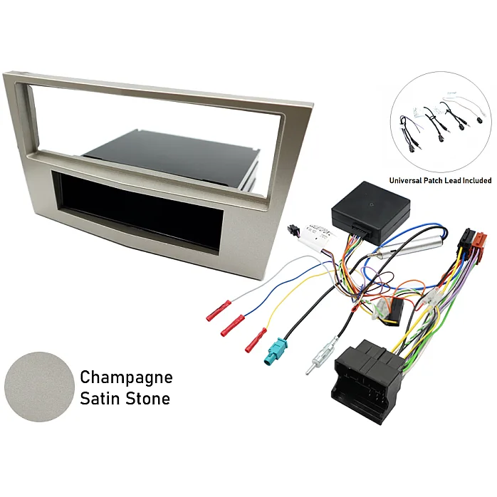 InCarTec FK-2307 Holden Single Din Stereo Fitting Kit (CHAMPAGNE BEIGE/ SATIN STONE)