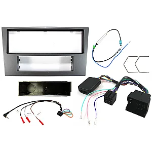 Vauxhall Antara, Astra H, Tigra, Zafira Single DIN Stereo Upgrade Fitting Kit (GUNMETAL GREY)