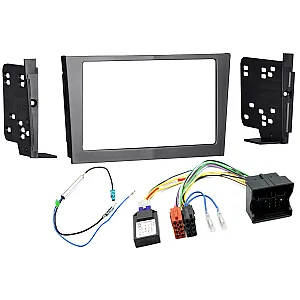 InCarTec FK-613/G Vauxhall Double Din Complete Stereo Upgrade Fitting Kit (CHARCOAL METALLIC)
