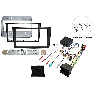 InCarTec FK-8413 Holden Double DIN Complete Stereo Upgrade Fitting Kit Charcoal