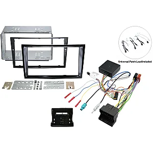 InCarTec FK-8415 Holden Astra, Captiva Double Din Complete Stereo Upgrade Fitting Kit (Piano Black)