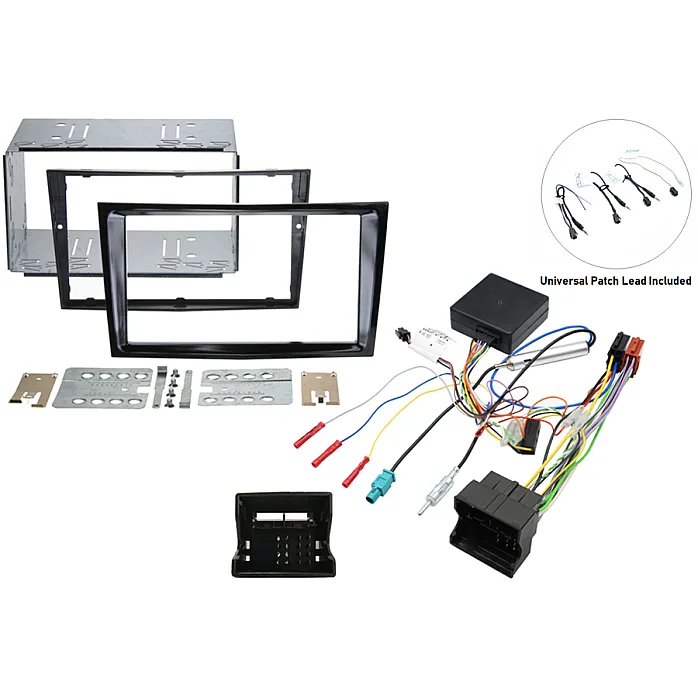 InCarTec FK-8415 Holden Astra, Captiva Double Din Complete Stereo Upgrade Fitting Kit (Piano Black)