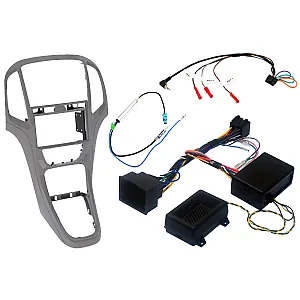 InCarTec FK-891/1 Vauxhall Astra J Grey Double Din Car Stereo Replacement Kit