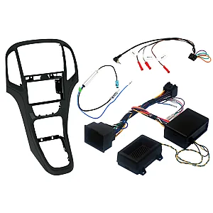 InCarTec FK-891 Vauxhall Astra J Black Double Din Car Stereo Replacement Kit