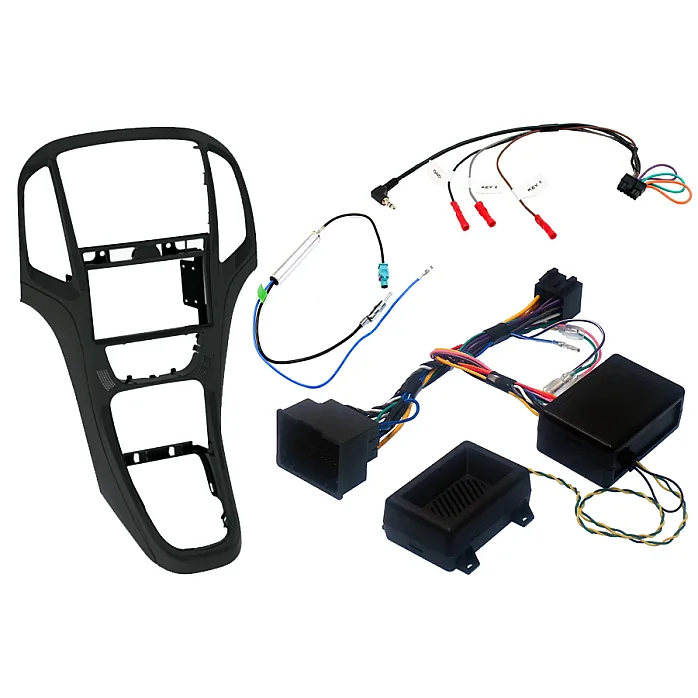 InCarTec FK-891 Vauxhall Astra J Black Double Din Car Stereo Replacement Kit