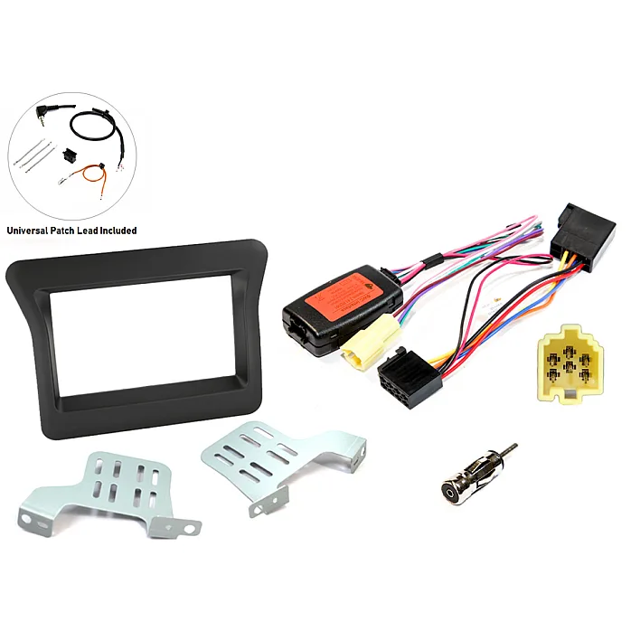 InCarTec FK-948/3 Vauxhall Movano Matt Black Double Din Fascia Radio Replacement Kit