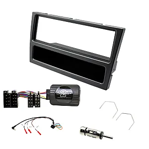 Vauxhall Agila, Omega, Vectra Car CD Stereo Fitting Kit, Gun metal Fascia, Steering Stalk Control