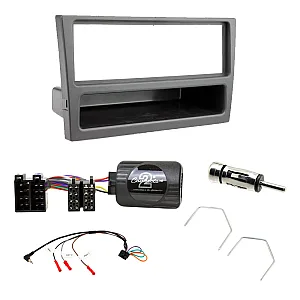 Vauxhall Agila, Omega, Vectra Car CD Stereo Fitting Kit Fascia Panel, Steering Stalk Control (Black)
