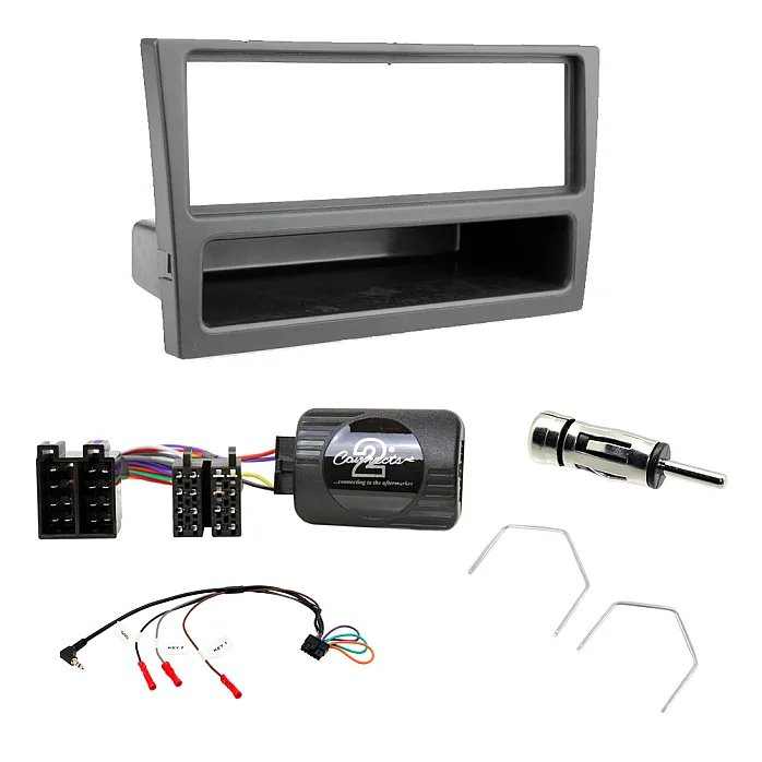 Vauxhall Agila, Omega, Vectra Car CD Stereo Fitting Kit Fascia Panel, Steering Stalk Control (Black)