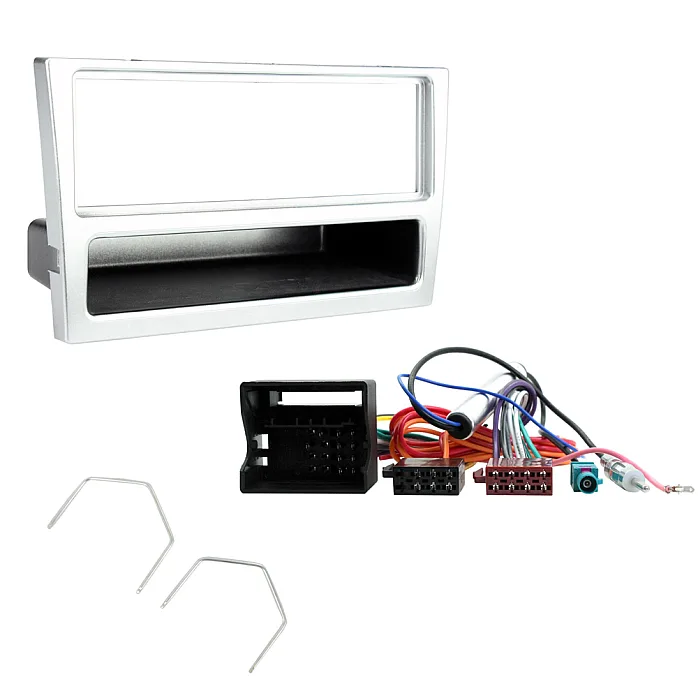 Vauxhall Agila, Corsa, Meriva, Tigra, Vivaro Car Stereo Fitting Kit (Silver) Fascia, Wiring ISO