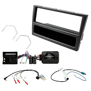 Vauxhall Vectra, Tigra Car CD Stereo Fitting Kit, Gun Metal Fascia Surround, Steering Control, Aerial