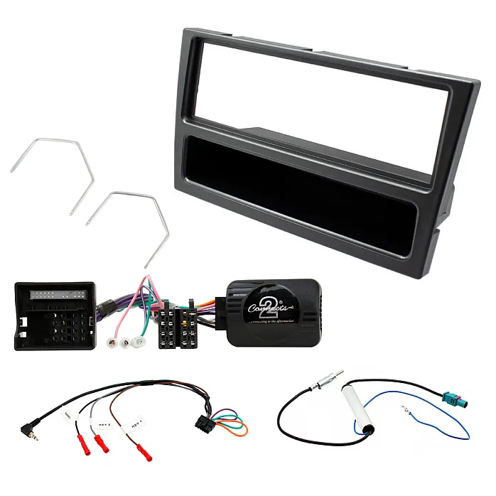 Vauxhall Vectra, Tigra Car CD Stereo Fitting Kit, Gun Metal Fascia Surround, Steering Control, Aerial
