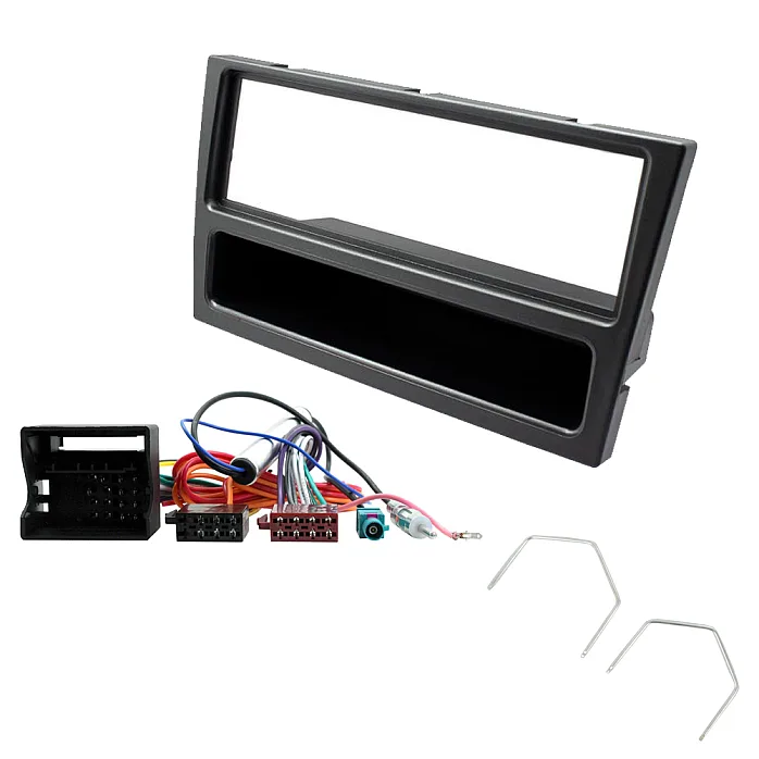 Vauxhall Agila, Corsa, Meriva, Tigra, Vivaro Car Stereo Fitting Kit (Gun Metal) Fascia, Wiring ISO
