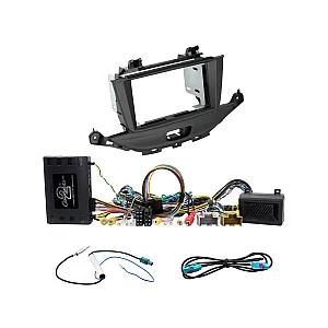 Vauxhall Astra 2015-2019 Car Stereo Double Din Fascia Panel & Steering Wheel Interface Kit