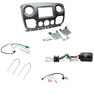 Vauxhall Movano 2010 - 2017 Type 7 Double Din Fascia / Steering / Antenna Fitting Kit