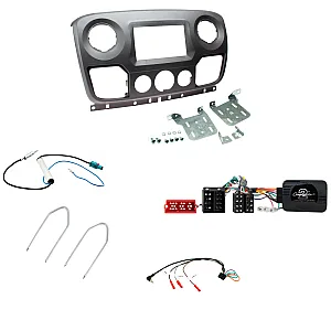 Vauxhall Movano 2010 - 2017 Type 4 Double Din Fascia / Steering / Antenna Fitting Kit