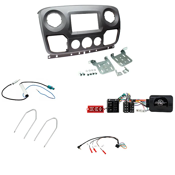 Vauxhall Movano 2010 - 2017 Type 4 Double Din Fascia / Steering / Antenna Fitting Kit