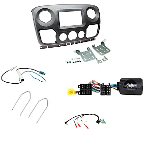 Vauxhall Movano 2010 - 2017 Type 3 Double Din Fascia / Steering / Antenna Fitting Kit