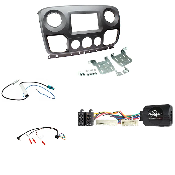 Vauxhall Movano 2010 - 2017 Type 5 Double Din Fascia / Steering / Antenna Fitting Kit