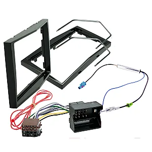 Vauxhall Corsa D Car Stereo Double Din Fascia Panel & Fitting Kit Piano Black