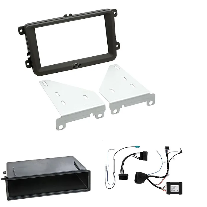 VW T5 / T5.1 2009 - 2015 Pioneer Vehicle Bus UART / CAN Bus Single Din Car Stereo Fascia Fitting Kit
