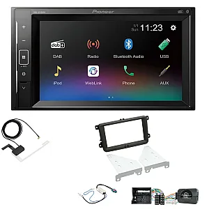 VW Beetle, Caddy, Jetta, Sharan, T-6 6.2" Screen Bluetooth iPod iPhone Stereo Upgrade Kit