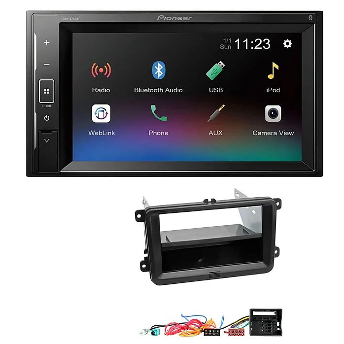 Volkswagen Pioneer Bluetooth iPod iPhone USB Android Stereo Upgrade Kit