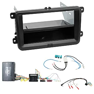 Volkswagen Transporter T5 / T5.1 Single / Double Din Fascia Steering Optical Parking Sensor Fitting Kit