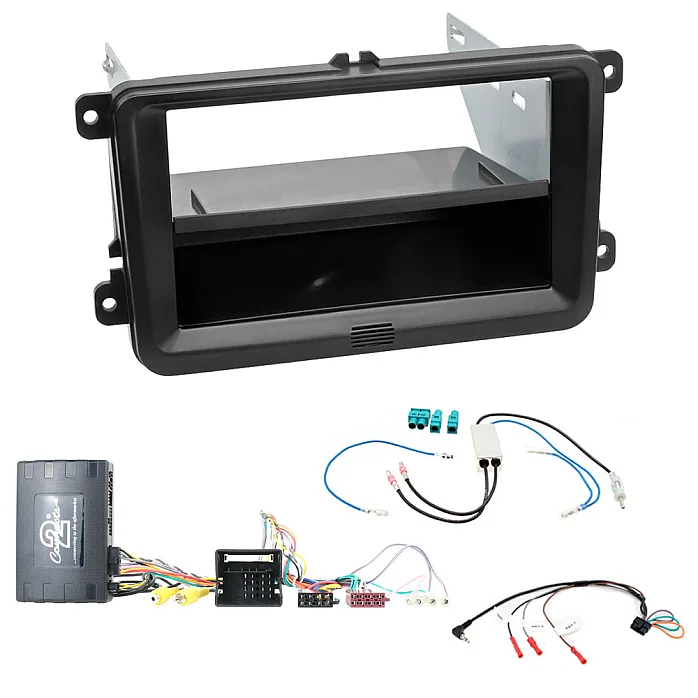 Volkswagen Transporter T5 / T5.1 Single / Double Din Fascia Steering Optical Parking Sensor Fitting Kit