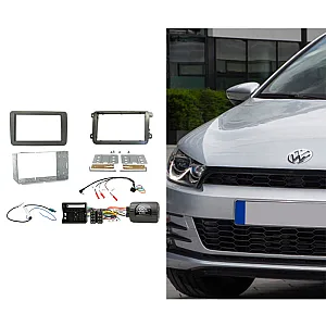 CTKVW01 VW Amarok, Caddy, EOS, Golf, Jetta, Passat, Polo Double Din Car Stereo Fitting Kit