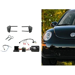 CTKVW02 VW Beetle 1998 - 2010 Car Stereo Fitting Kit Fascia, Steering Control, Aerial, Keys